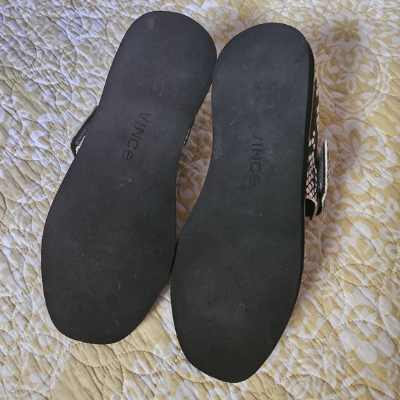 Vince Salina Python Print Sandals Size 8 - Picture 10 of 11